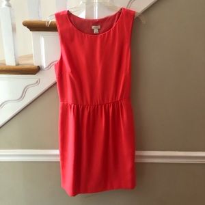 Coral dress with pockets